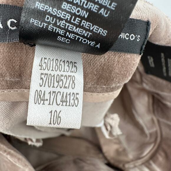 CHICO'S Black Label Velveteen Skinny Leg Pants in Taos Taupe // .5 US 6 - Picture 9 of 13